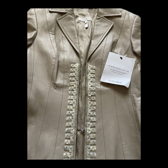 Pre-loved Escada women's leather jacket - Picture 4 of 5